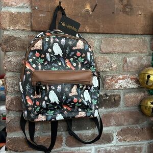 Bioworld Harry Potter mini backpack. Hedwig, snowy owl, magical herbs NWT